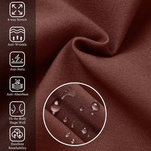 Pantalones de Trabajo FOXA de Pierna Recta para Mujer, Cintura Media, Estilo Cargo con 7 Bolsillos, Cordón Ajustable, Transpirables, Corte Casual - Product Image 4