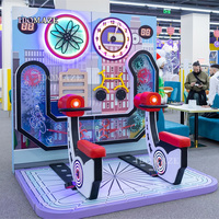 Équipement de terrain de jeu intérieur, jeux de cyclisme dynamiques interactifs électroniques pour enfants