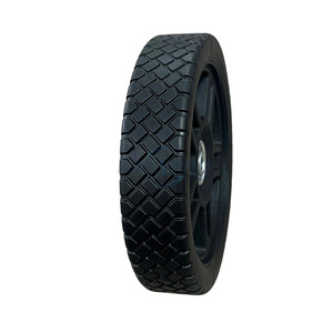 7x1.5'' Push Lawn Mower <b>Wheels</b>, 7 Inch <b>Plastic</b> <b>Wheel</b> and Tire for Lawnmower Garden Trolley Wagon Cart - Product Image 5