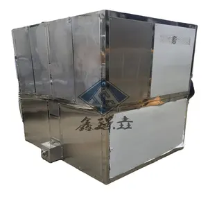 Fabricante industrial de máquina automática de cubos de gelo 2T/dia com refrigeração a água