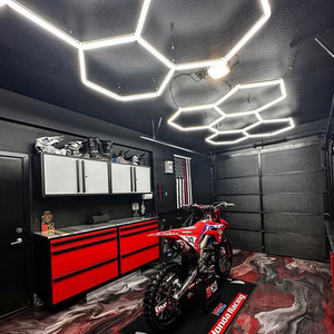 SUEZ Hexagonal LED Light for Office Hotel Workshop &amp; Garage-IP54 Waterproof <strong>3</strong>-Year Warranty - Product Image 1