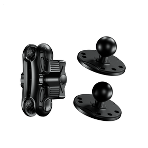 Soporte de Aluminio para Sonda de Pesca de 3.5 Pulgadas, Doble Enchufe, con Orificio AMPS, Placas Redondas para Lowrance, <span class=keywords><strong>Humminbird</strong></span>, Raymarine - Product Image 4