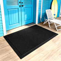 Tapis de sol en maille élastique noire, flexible, en filet extensible, à grille alvéolée, pour entrée, garage, atelier, vente en gros, taille personnalisée