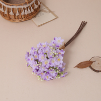 Jasmine bunga sutra buket bunga buatan untuk rumah ruang tamu dekorasi meja makan alat peraga pernikahan Floral