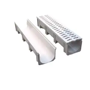 Factory Supply 100mm Channel Gutter 300mm Polymer Resin Drain Trench Water Channels
