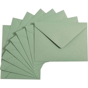 Cross-border Hot-selling Sage Green Lavender Purple Saliva Glue <b>Envelope</b> <b>Colorful</b> Greeting Card Invitation Card Kraft Paper - Product Image 4