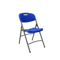 Silla plegable de plástico para exteriores, silla portátil para reuniones de oficina, silla para banquetes de boda al aire libre