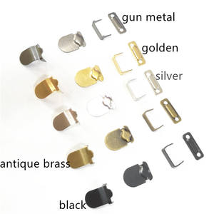 Kait Kuningan untuk Celana Rok 2 Cakar Anti-Nikel Bebas Pelapisan Mudah Dipasang Lebar 0,9 CM Berbagai Warna - Product Image 3