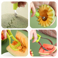 Watermeloen Schepje Meloen Baller Set 3 In 1 Fruitsnijders Vormen Voor Kinderen