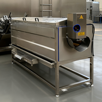 Industriële groente- en aardappelstoomschilmachine met pomp voor hoge productiviteit in voedselverwerkingsbedrijven