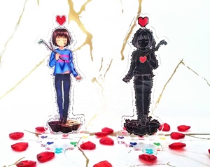 ฟิกเกอร์อะคริลิคตั้งโต๊ะ OEM ODM อนิเมะ Undertale ฟริสก์ คาร่า - Product Image 3