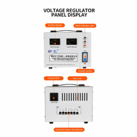Stabilisateur de tension résidentiel monophasé 2000VA à servomoteur AC 50/60Hz AVR SVC en cuivre pour ordinateurs domestiques, projecteurs et réseaux de bureau