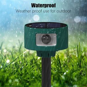 Waterproof Ip65 Ultrasonic Animal Repeller <b>Motion</b> <b>Sensor</b> <b>Light</b> Outdoor Solar Powered <b>LED</b> Bird Wild Animal Repeller - Product Image 3
