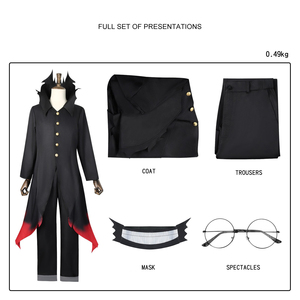 Venta al por mayor <span class=keywords><strong>Ken</strong></span> Takakura Okarun Cosplay <span class=keywords><strong>disfraz</strong></span> para adultos Dandadan Anime Cosplay para Halloween fiesta negro uniforme <span class=keywords><strong>disfraz</strong></span> - Product Image 6