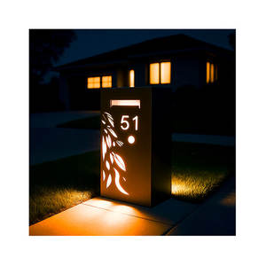 Boîte aux lettres décorative d'extérieur avec LED - Parfaite pour l'allée et l'attrait du trottoir - Product Image 6