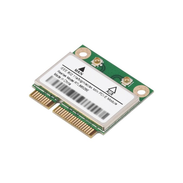 Wireless MINIPCIE RTL8852BE NIC, Gigabit Dual-Band Wi-Fi 6, 802.11AX Standard, 5.2
