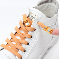 Lacets paresseux Nouvelles baskets à boucle magnétique Lacets de chaussures à verrouillage plat sans cravate Lacets de chaussures élastiques en polyester