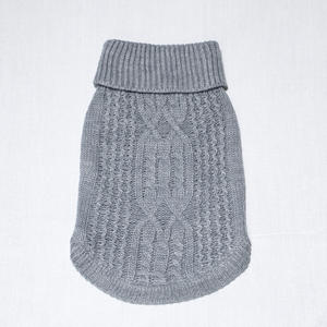 Grosir warna murni rajutan tangan Crochet pakaian musim dingin anjing bulu domba baju hewan peliharaan untuk anjing hangat - Product Image 5