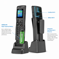 Teléfono IP Portátil Flyingvoice FIP16Plus: Clip para Cinturón Integrado, Wi-Fi de Doble Banda 2.4G y 5G, 2 Líneas SIP, Pantalla a Color de 1.8 Pulgadas, Móvil