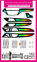 Éclairage intérieur automobile SJC pour Mercedes-Benz X166 ML/GL/GLE/GLS, éclairage d'ambiance dynamique à LED 64 couleurs, symphonie arc-en-ciel, accessoires