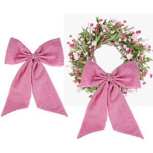 Décorations <span class=keywords><strong>de</strong></span> <span class=keywords><strong>porte</strong></span> à nœud en lin <span class=keywords><strong>de</strong></span> <span class=keywords><strong>Noël</strong></span> personnalisées et décorations d'affichage <span class=keywords><strong>de</strong></span> fenêtre <span class=keywords><strong>de</strong></span> vacances - Product Image 4