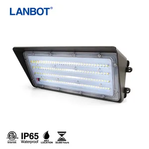 Intertek dış lamba parçaları 40w 60w 120w led duvar paket ışıkları dış aydınlatma için