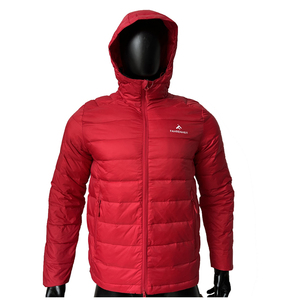 OEM personnalisé par l'usine style simple doudoune d'hiver pour hommes rouge et noir - Product Image 3