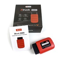 Herramienta de Diagnóstico Inteligente para Camiones SHACMAN SINOTRUK DongFeng FAW WEICHAI X, X005, Diagnóstico Rápido de ECU, Rojo, 12V