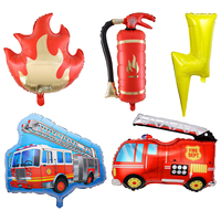 Ballons en aluminium de haute qualité sur le thème des pompiers pour la décoration de fêtes d'accueil de bébé et d'anniversaires d'enfants - Vente en gros pour fabricants