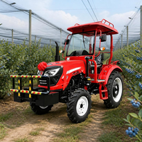 Excepcional Tractor Agrícola de 100HP con Tracción 4x4, Cabina con Aire Acondicionado, Sistema Hidráulico Robusto y Elevación Alta para Tareas Agrícolas Profesionales