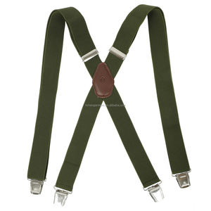 Bretelles de mode décontractées pour hommes avec 4 clips, bretelles élastiques et sangle de pantalon, accessoire de <span class=keywords><strong>jarretelle</strong></span> confortable - Product Image 1