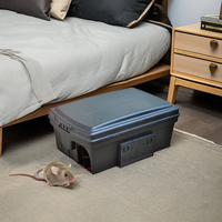 Piège à souris en plastique verrouillable pour rongeurs, station d'appât, boîte à rats