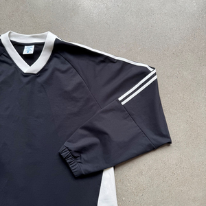 Hot Bán 285G Màu Khối 5A Kháng Khuẩn Độ ẩm-Wicking Nhanh Chóng Khô Upf50 + Cao Đẳng Phong Cách Sọc Dài Tay Áo - Product Image 2