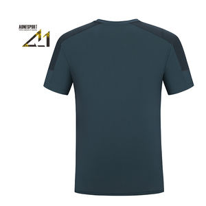 T-shirt en coton décontracté de haute qualité pour hommes, style de rue à manches courtes et polos à épaules tombantes - Product Image 5