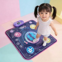 Tapis de danse électronique multifonctionnel avec chansons intégrées, tapis de jeu musical sensible au toucher pour les tout-petits de 3 ans et plus