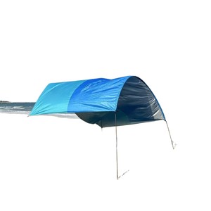 Gazebo da Spiaggia Impermeabile UPF50 con Pali in Alluminio e Corde di Ancoraggio, Tessuto Argentato 2000mmH2O, Tenda Parasole per 5 Adulti - Product Image 1