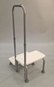 Taburete de dos escalones con asa y <span class=keywords><strong>plataforma</strong></span> antideslizante, taburete médico resistente de 2 escalones para adultos, capacidad para Discapacitados de hasta 500 libras - Product Image 5