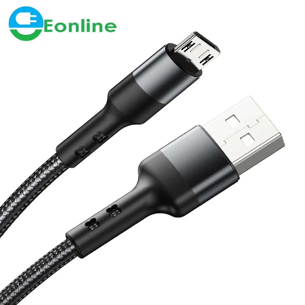 Cavo Micro USB Per Samsung Huawei Xiaomi Redmi LG Nokia Microusb Android 3A Veloce Carica Del Telefono Cavo Lungo 1m 2m Filo di Dati del Caricatore