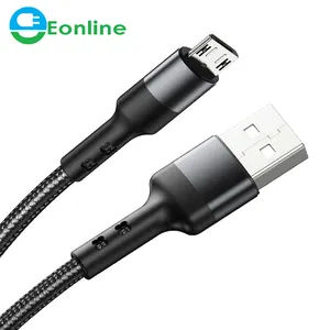 마이크로 USB 케이블 삼성 화웨이 Xiaomi Redmi LG 노키아 Microusb 안드로이드 3A 빠른 충전 전화 코드 긴 1m 2m 충전기 데이터 와이어