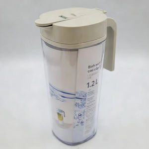 Jarra de Agua Biwa de 1.2L, Transparente, con Asa Ergonómica, Botella Deportiva para Uso Diario, Precio de Fábrica - Product Image 1