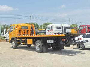 Camion automatique de barrière à fond plat Howo bon prix véhicules de sauvetage dépanneuse remorques de voiture bon marché - Product Image 3