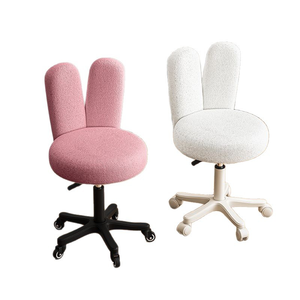 Chaise de salle à manger style maison, couleur crème, luxe léger et sensation haut de gamme, chaise de table à manger pour chambre de femme, dossier pour le maquillage - Product Image 1