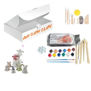 Pâte à modeler 500g d'<span class=keywords><strong>argile</strong></span> sèche à l'air libre non toxique <span class=keywords><strong>auto</strong></span>-<span class=keywords><strong>durcissante</strong></span> pour sculpter et modeler à la main Conceptions personnalisées Pâte à modeler Slime - Product Image 2