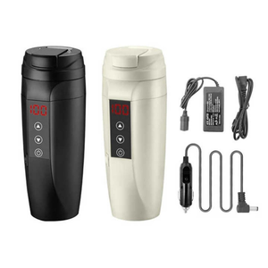 Chauffe-tasse électrique portable pour voiture, avec affichage numérique de la température, pour gobelet de voyage. - Product Image 1