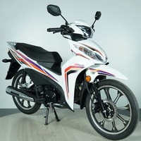 Moto Cub KAVAKI JJ110 110cc avec fourche hydraulique avant, double ressort arrière et frein à disque pour les trajets quotidiens