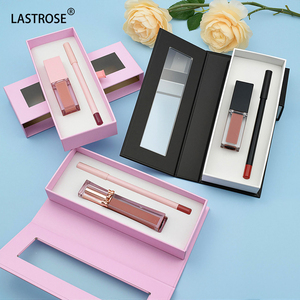 Nouveau design, vente chaude : Kit lèvres 2-en-1 avec crayon contour et gloss brillant, personnalisable avec votre logo - Product Image 1