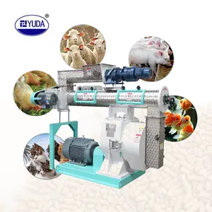 Feed Granulator - brolier chicken cattle livestock poultry animal pet grass extruder press granulator machine for feed pellet