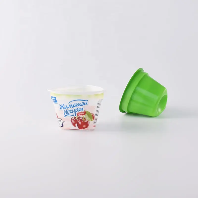 Cá Nhân Hoá Yougurt Container PP \/PS Nhựa Cup Thực Phẩm Lớp Sữa Chua Đông Lạnh Cup Với In Ấn