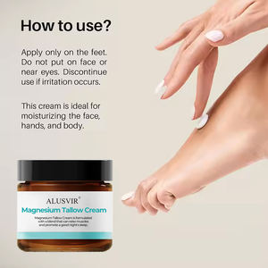 Marque privée Beauté Produits <span class=keywords><strong>de</strong></span> Soins <span class=keywords><strong>de</strong></span> la Peau <span class=keywords><strong>Magnésium</strong></span> Naturel Suif Relaxant Hydratant Visage Corps Pied Crème Hydratante pour le Visage Baume - Product Image 3