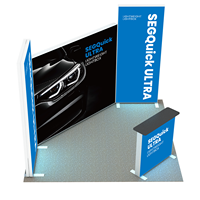 Boîte à lumière LED SEG en tissu personnalisée, cadre en tissu pour salon professionnel, affichage rétroéclairé sans cadre pour publicité